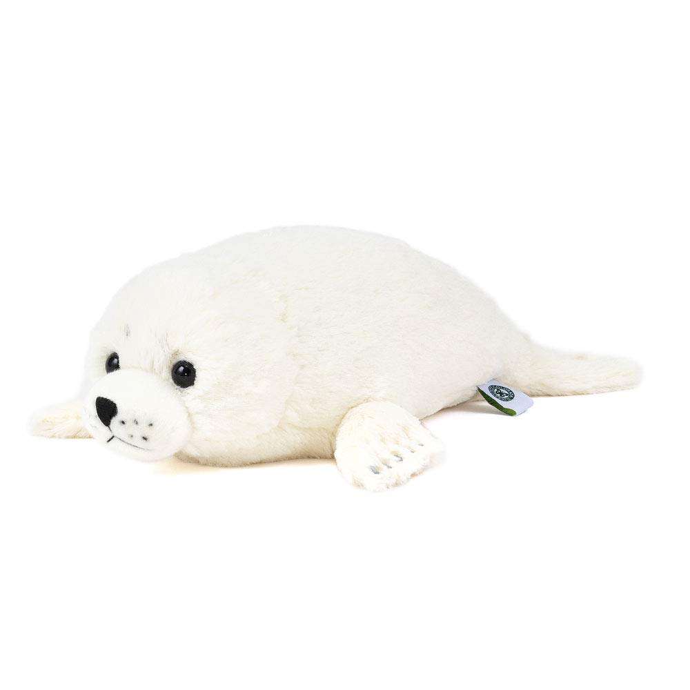 Carolata Spotted Seal Plush Toy (LargeReclining SeriesSoft Touch) Realistic Seal Animal Toy Doll Gift Present Birthday (Twice Measured) Christmas