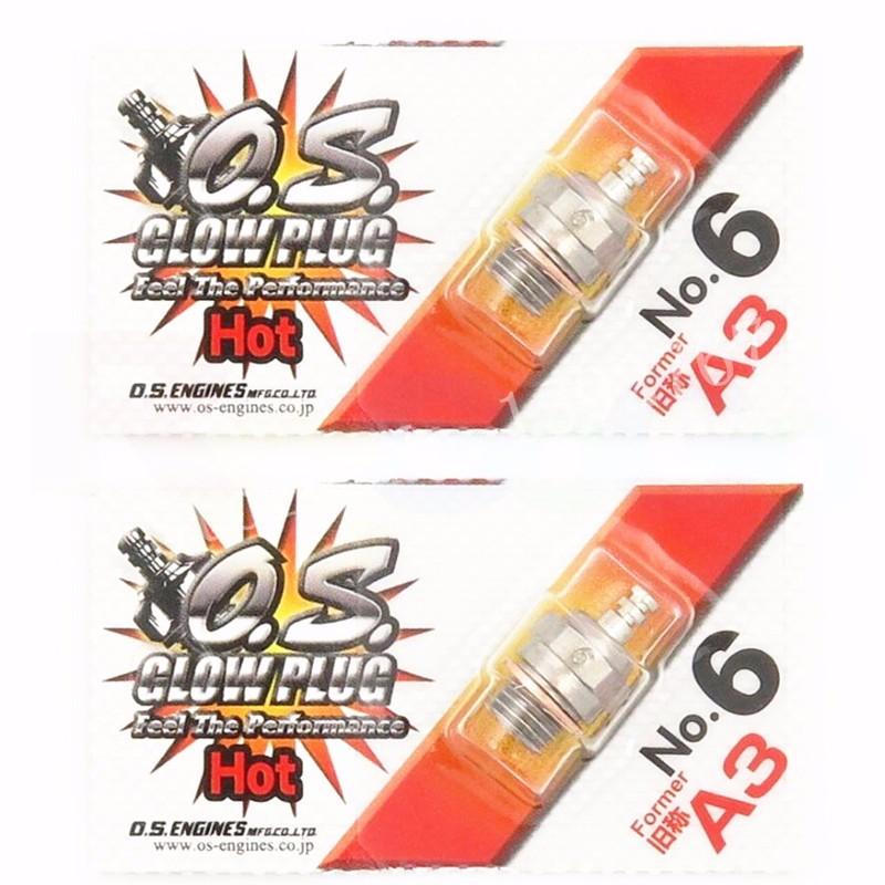 RC Parts Glow Plug OS O.S. Former A3 No.6 #6 Standard Glow Plug Spark Hot For RC Car Truck Nitro Engine