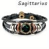 Браслеты-подвески «Созвездие» — нежный дизайн из искусственной кожи с бисером и 12 стилями зодиака — регулируемый модный аксессуар унисекс для модного заявления
