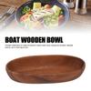 Wood Salad Bowl Long Oval Serving Bowl Beautiful Design Wooden Tray  Living Room