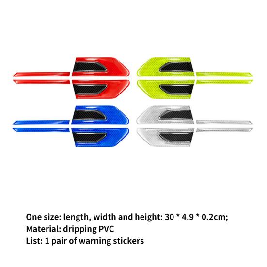 1 пара износостойких полосок, светоотражающая лента, термостойкая прочная 3D наклейка в полоску