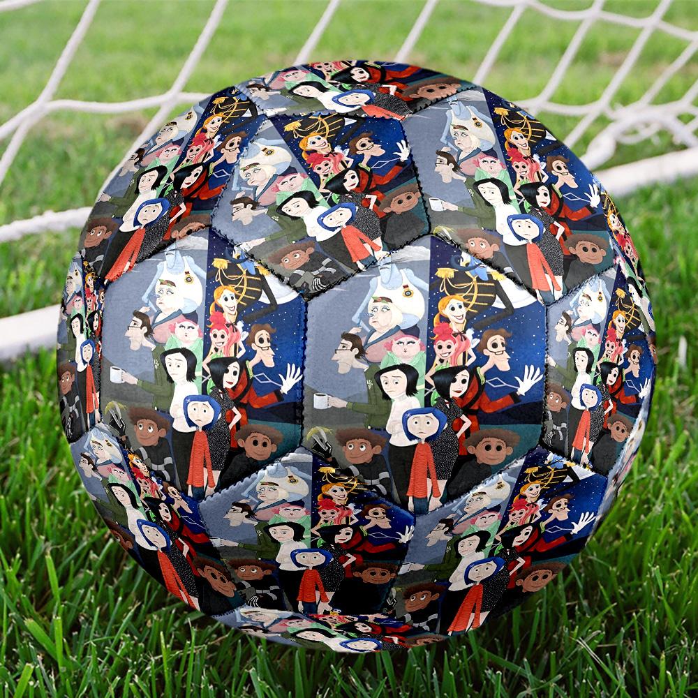 Coraline Print Size 5 Soccer Ball, Standard Match Football for Sports Game and Team Practice, Ideal Gift for Soccer Fans