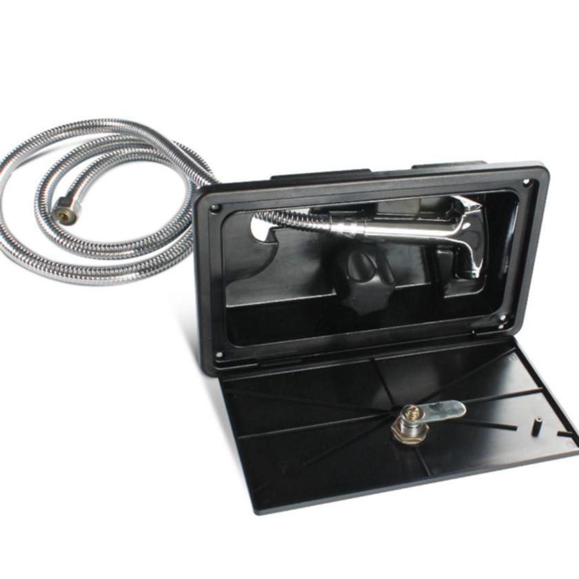 Practical RV Shower Box Kit 1Set Faucet Motorhome Accessories Caravan External Shower Box