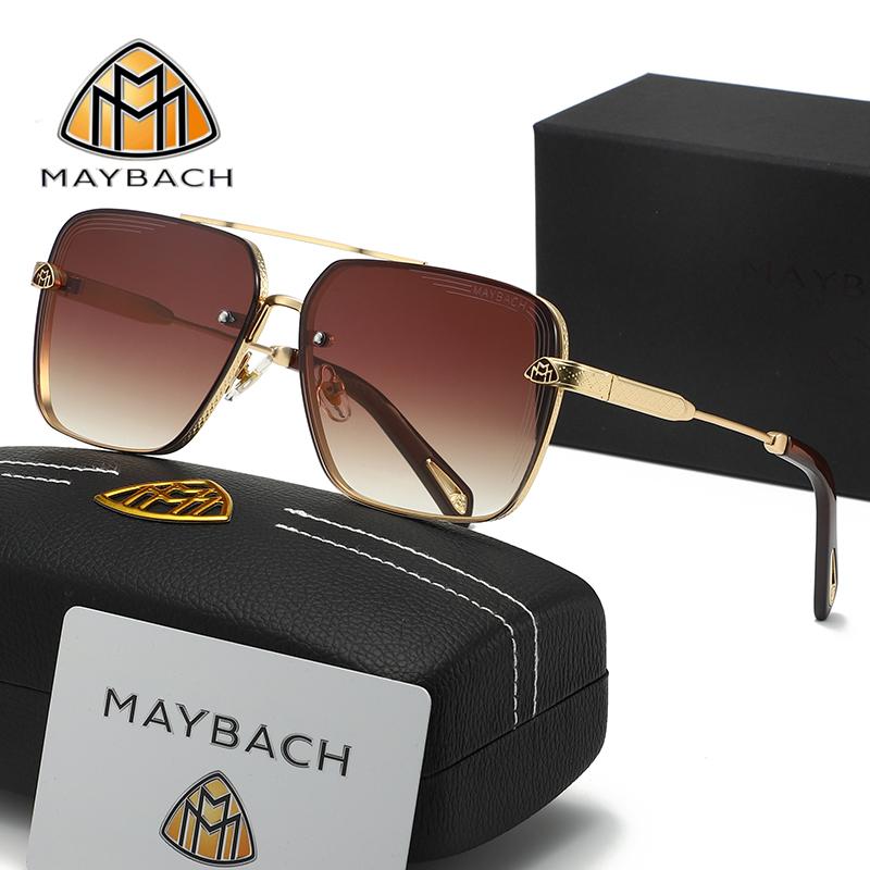 Солнцезащитные очки MAYBACH Защита UV400 Роскошный бренд для мужчин и женщин Классические солнцезащитные очки Высококачественные очки Пилотные очки 754