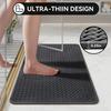 Non-Slip Bathroom Mat Quick Dry Absorbent Bath Mat with Rubber Backing Thin Bathroom Rug for Under Door Floor Bathtub Shower Use