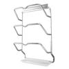 Housewares Hanging Pan Lid Rack 3 Tier Aluminum Alloy Cabinet Pot Lid Holders Organizer for Plates Cookie Sheets