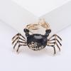 Брошь в форме краба с эмалью в стиле ретро — изысканная булавка из сплава, значок на лацкане костюма, ювелирный подарок, аксессуары для женского пальто