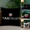 Watch Brand T-Tag Heuer Pillow Case Plush Fabric Soft Double Sided Print Sofa Cushion Cover Throw Pillow Covers