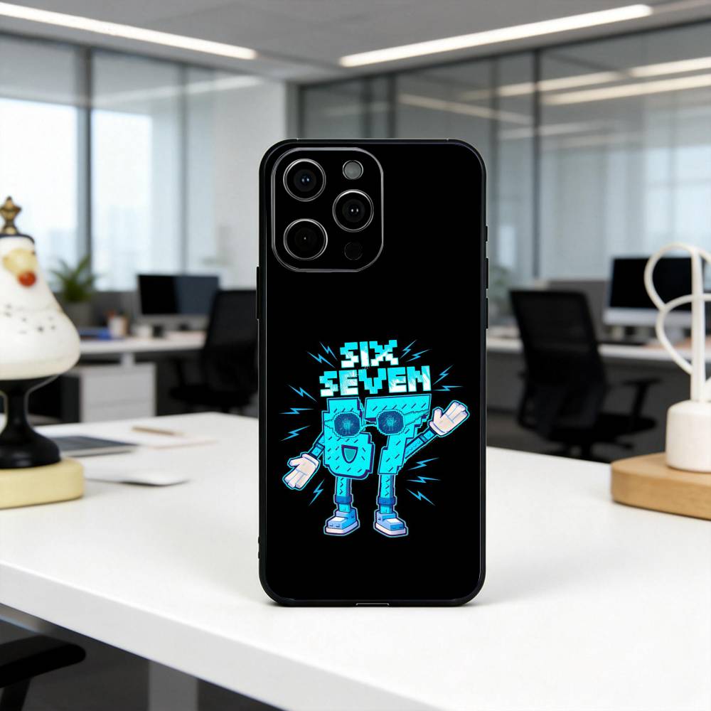 Шесть Семь 67 СС Чехол для телефона Силиконовый Мягкий Для IPhone 17 16 15 14 13 12 11 X XR Plus Pro Max Plus