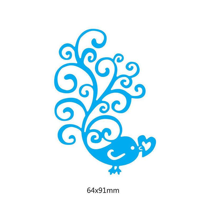 Сердце кружево птица трафареты металлический трафарет DIY Скрапбукинг альбом бумажная карта тиснение ремесло высечка животных