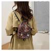 Bear Commuting to Bear Handbag [DIVA Rose] Women's Backpack, Small, Cute, Rucksack, Backpack, School, Independent, Light, (Beige) [Product]