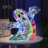 Освещенная фигурка привидения, украшение на Хэллоуин, призматическая переливающаяся жуткая лампа-призрак, питание от USB, красочный светильник-призрак для внутреннего и наружного декора