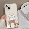 Матовый чехол для телефона "Счастливый котенок" для iPhone 13/14/15/16/17PROMAX - Мягкий чехол с дизайном с большим отверстием