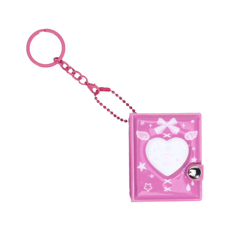 Ins Korean Version Bow Photo Album Student Id Card Storage Book Cute Star Chasing Small Card Display Mini Pendant Book