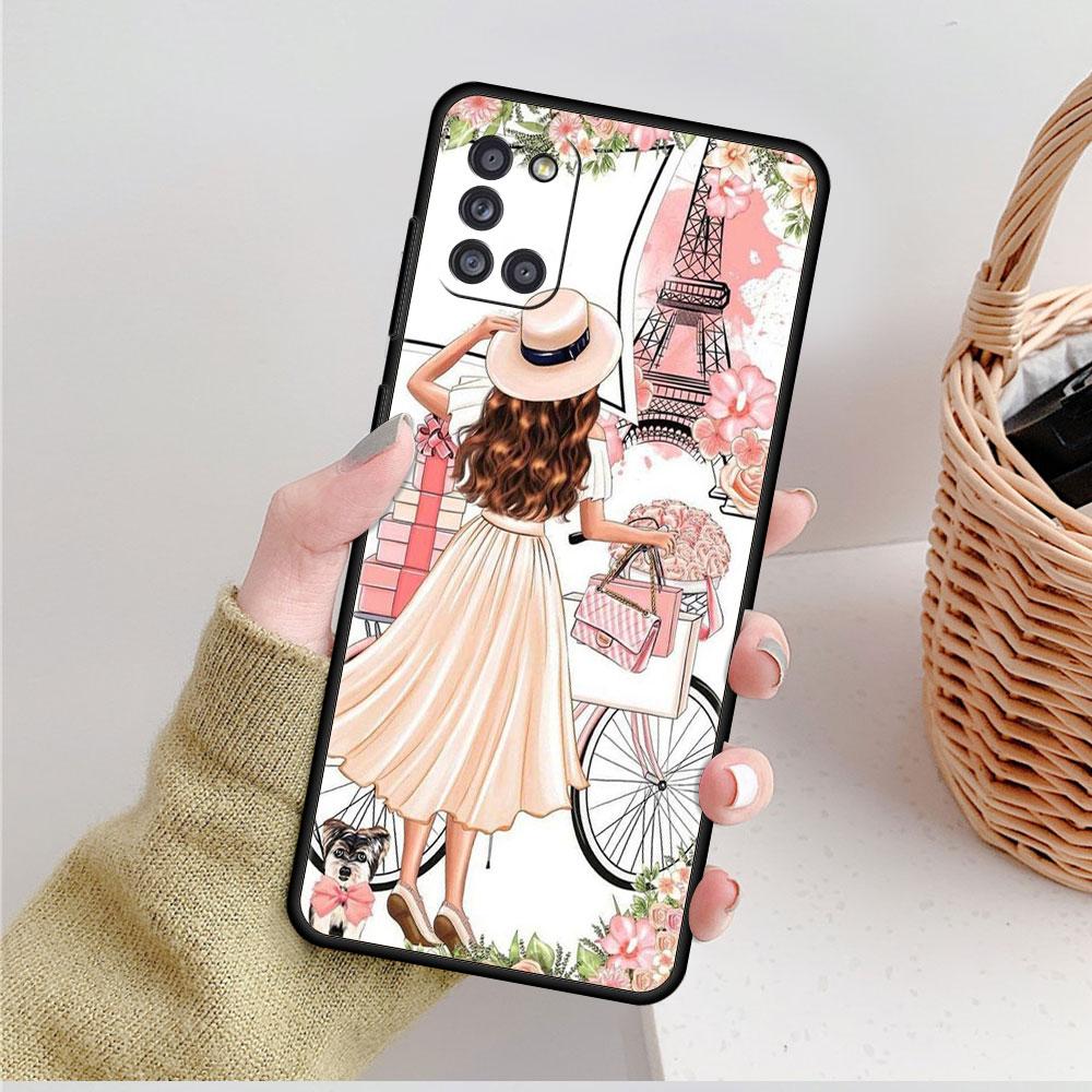 Cell Fundas Woman Girl Super Mom Baby Coque For Samsung A12 A71 A52 A72 A32 4G A02s A31 A41 A21s A51 A22 A52s 5G A13 A23 A73