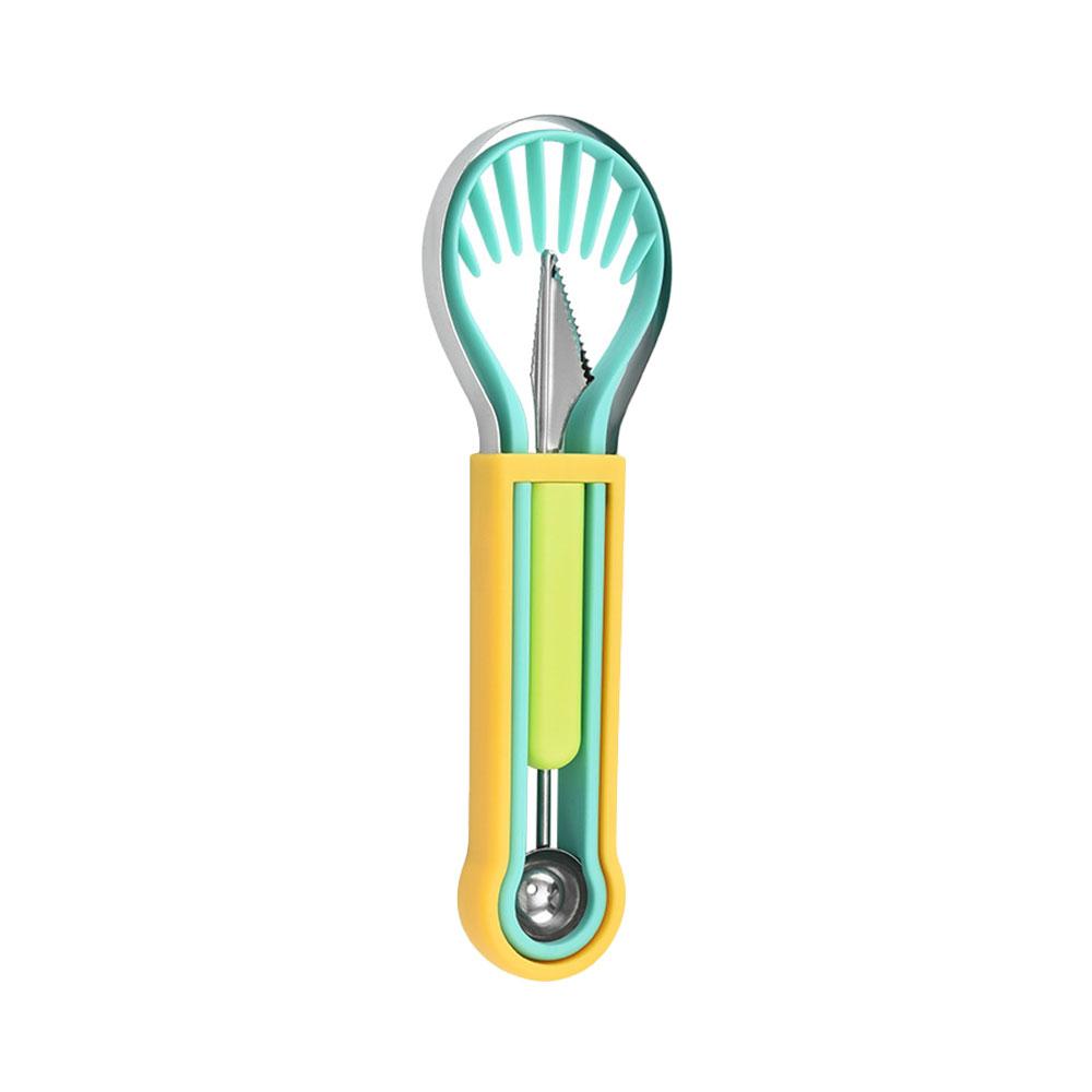 3 In 1 Avocado Slicer Shea Corer Butter Fruit Peeler Cutter Pulp Separator Plastic Kitchen Vegetable Tools7