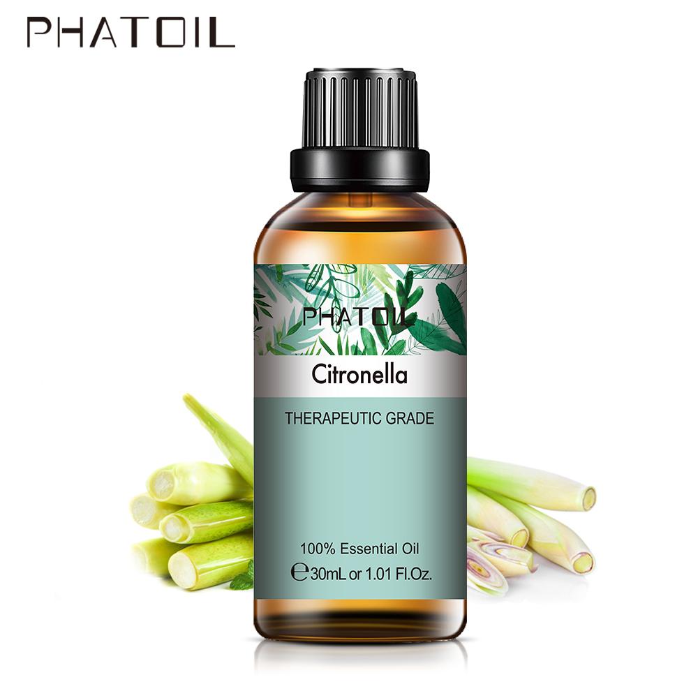 PHATOIL 30ML Eucalyptus Jasmine Rose Essential Oil for Stress Relief Skin Care Lavender Essential Oil for Dry Skin and Irritation Help Sleeping