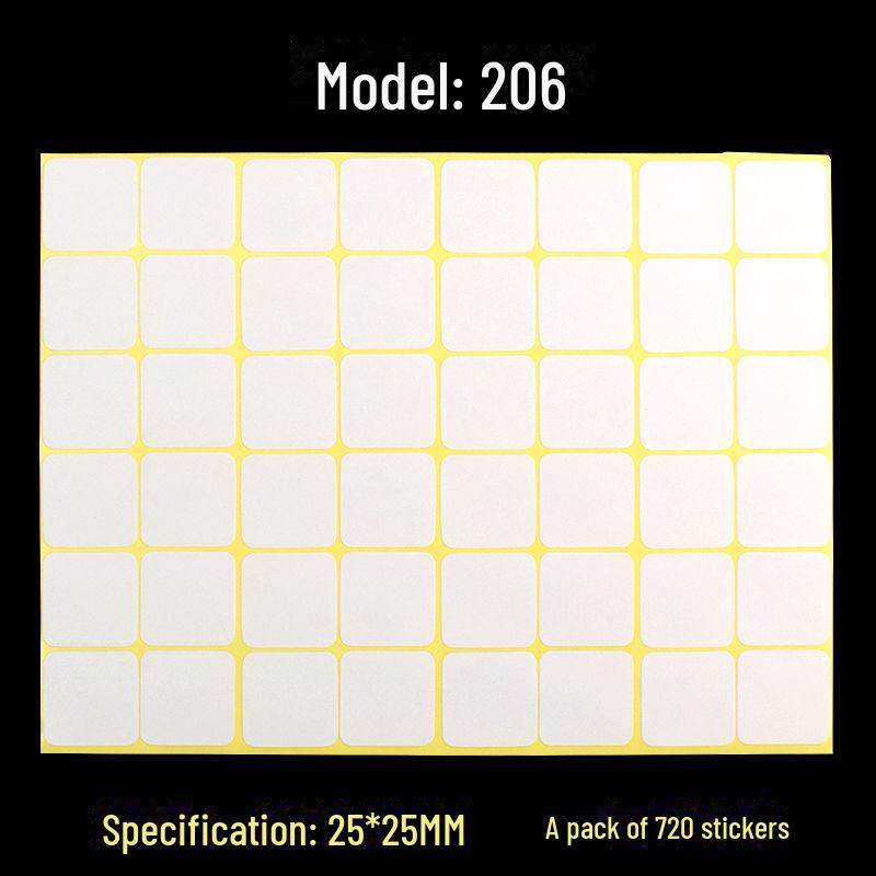 A5 Self-Adhesive Blank White Stickers for Printing and Handwriting Labels