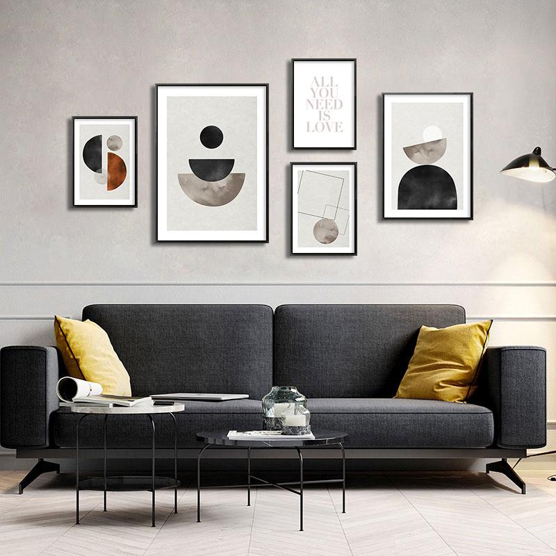 Современный абстрактный постер, линия, настенная живопись, минималистичный холст, постер и принт, скандинавская картина, домашний декор для гостиной