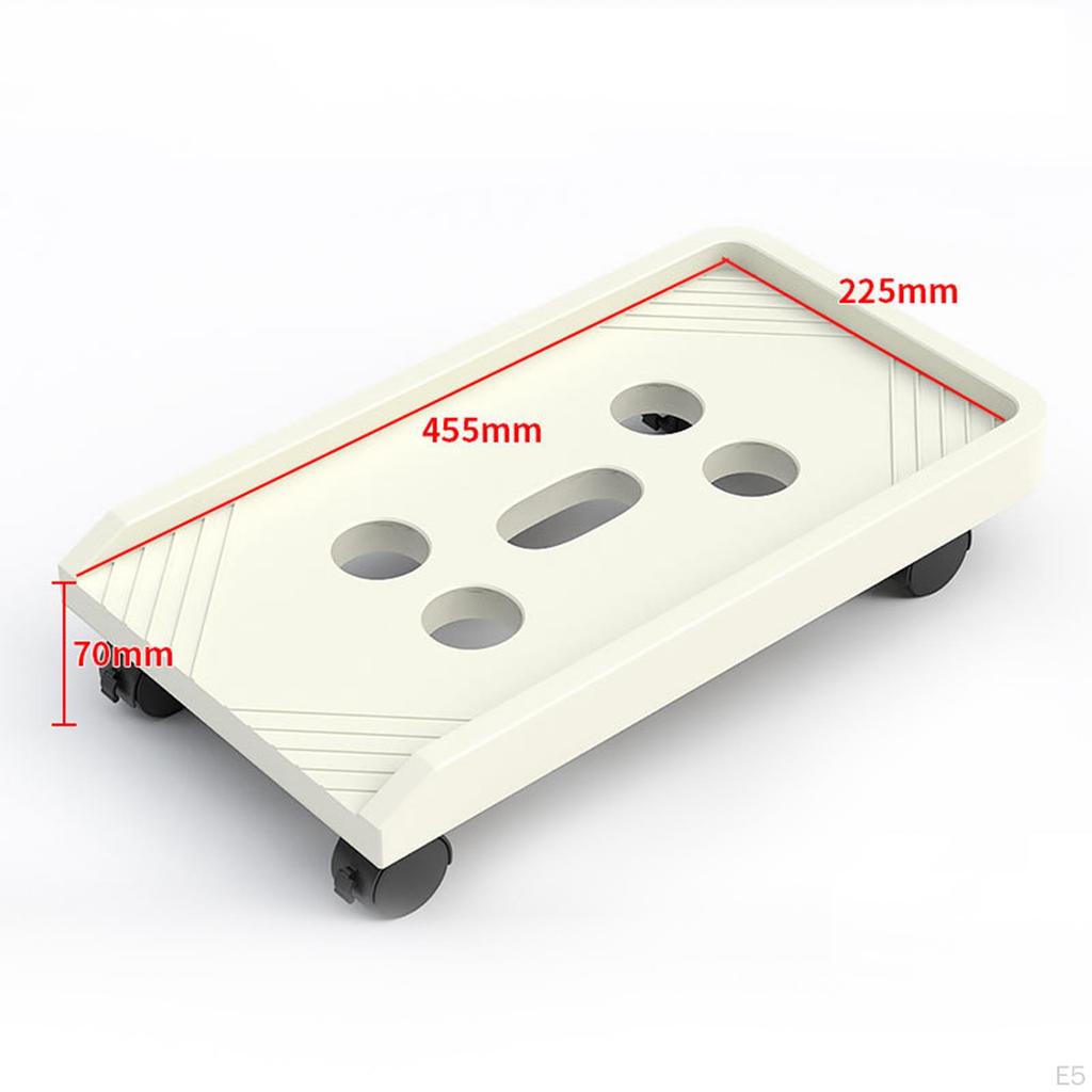 Мобильная тележка-подставка на колесиках для корпуса компьютера (CPU Rolling Holder Stand Computer Mainframe Bracket with 4 Caster Mobile Cart PC)