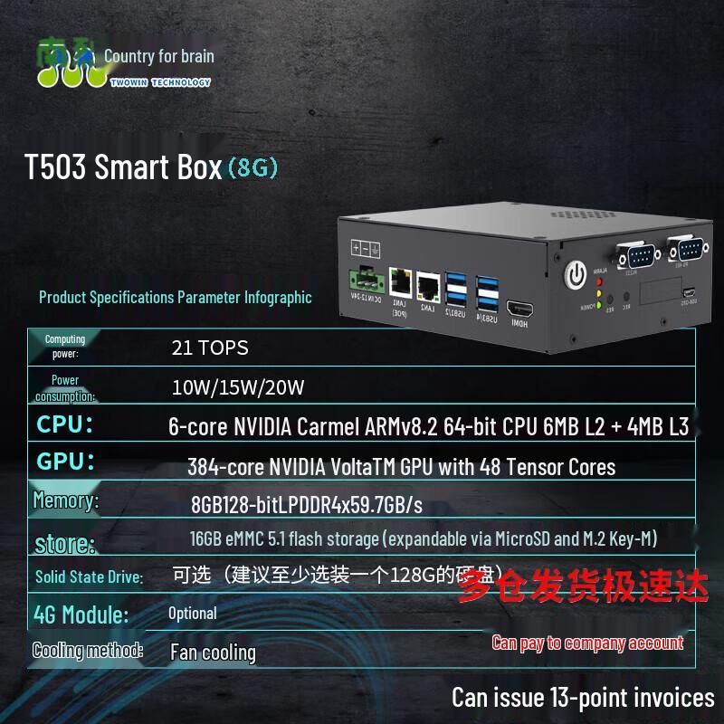 Tuwei T503 Smart Box Набор для разработки NVIDIA Jetson