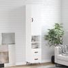 VidaXL Highboard Buffet High Gloss White 34.5x34x180 Cm Engineered Wood 3198891