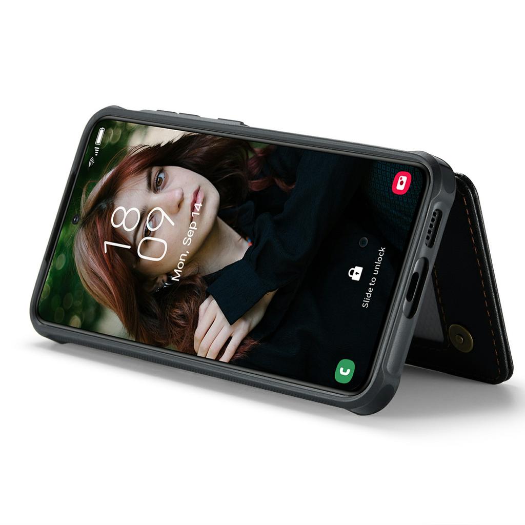 For Samsung Galaxy S24 Phone Case CASEME C22 Leather Back Cover with RFID Blocking Card Slots