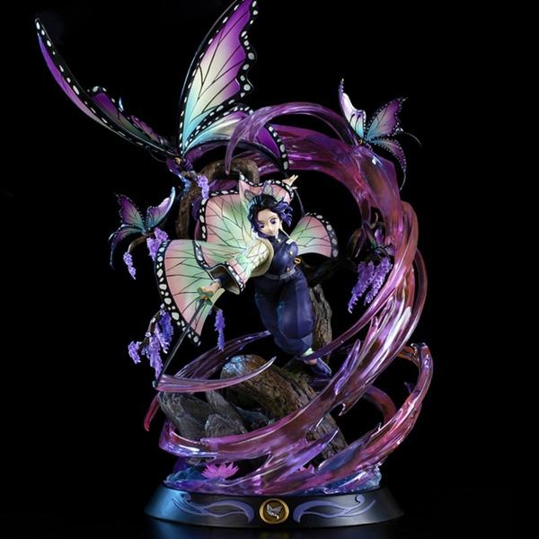Demon Slayer Kochou Shinobu Аниме Фигурка Игрушки 36 см ПВХ Фигурки Игрушки Kochou Shinobu Коллекция Модель Кукла Подарок