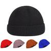 1PC Skull Cap Warm Beanie Cap Winter Baseball Cap Hip Hop Acrylic Fiber Man Knitted Hat Autumn Outdoor Rolled Bonnet Cap Soft