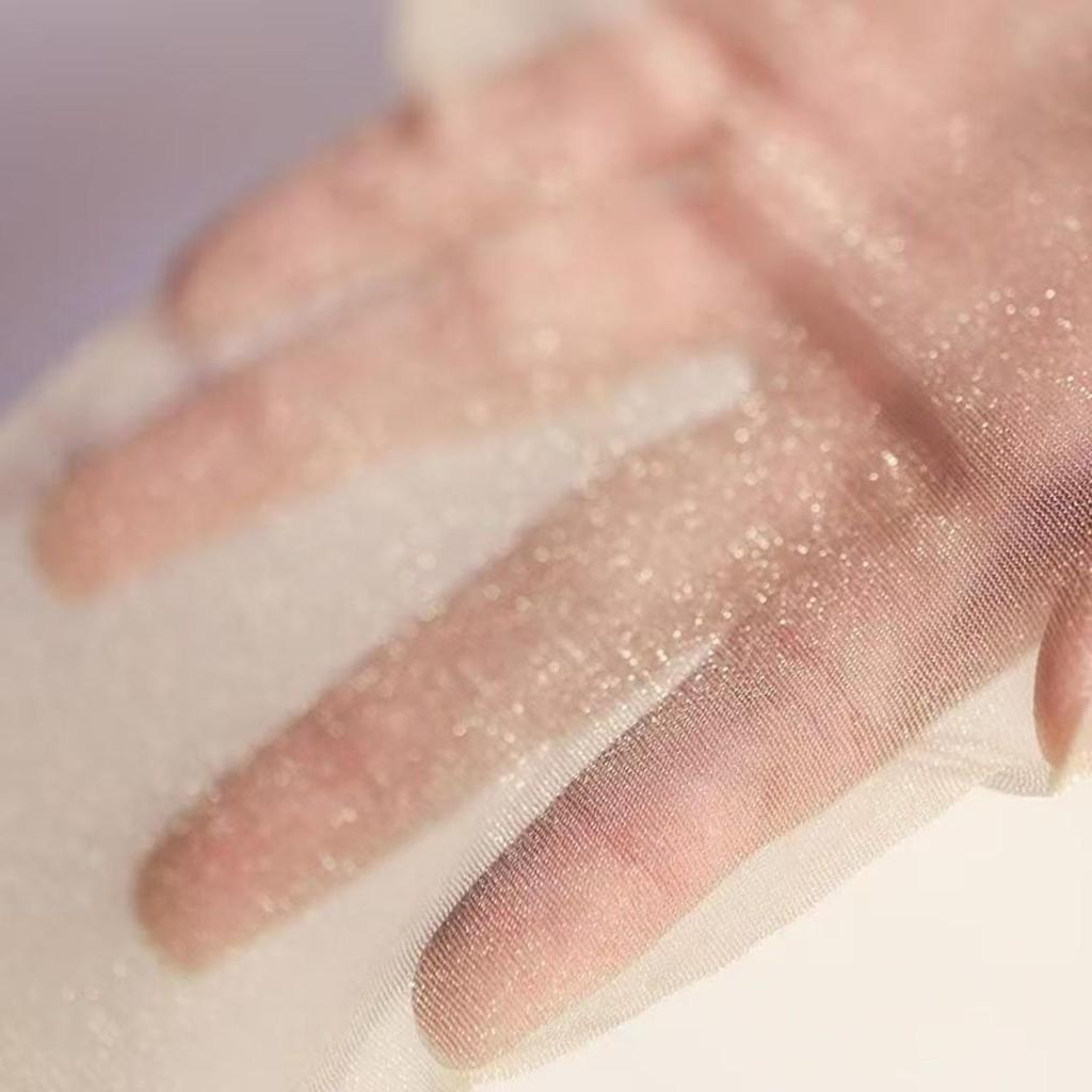 Pearlescent Shiny Black Knee-High Stockings