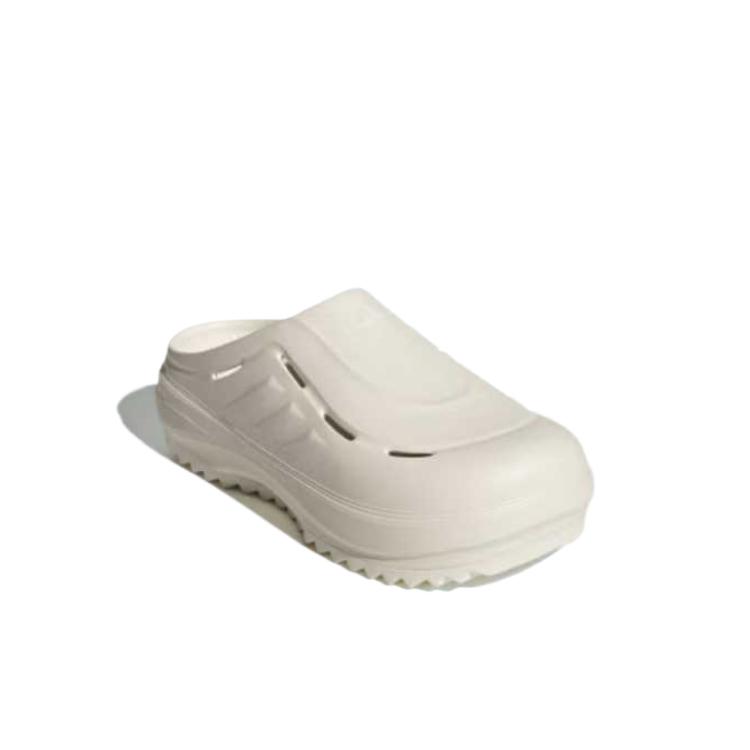 adidas Ozwave Клоги Модные Универсальные Износостойкие Нескользящие Шлепанцы с Закрытым Носком Унисекс Обувь Хан-Нефритово-Белый JR9272
