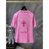 Unisex Loose Fit Cotton T-Shirt With Sanskrit Cross Sword Print Streetwear Tee