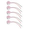 5Pcs Buzzer Alarm Electric Piezo Beep Active 80dB ABS High Sensitivity Set Kit SFM?27BWhite