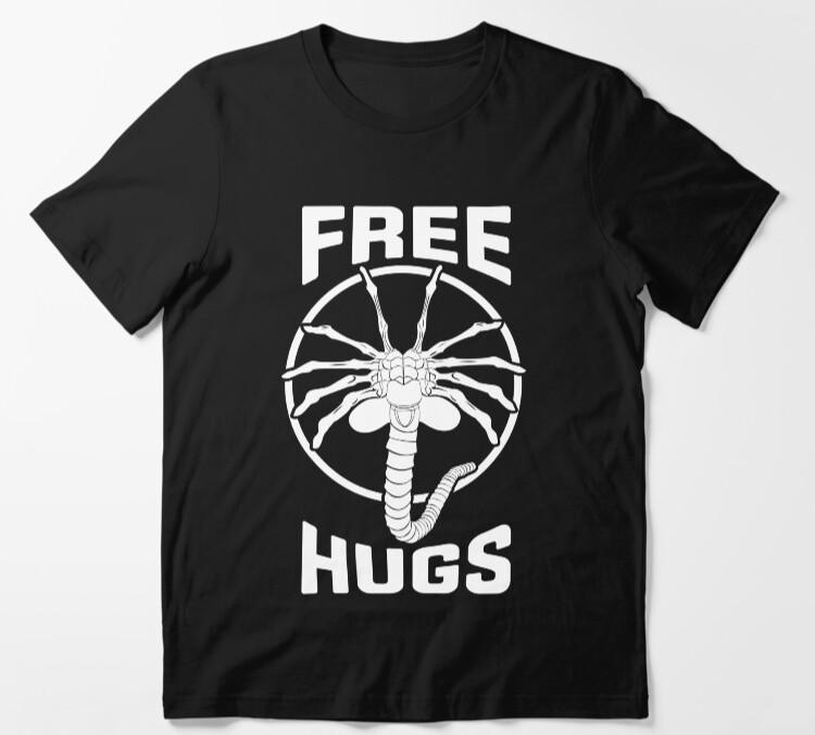 ФУтболка «ОБНИМАШКИ БЕЗ ИНОПЛАНЕТЯН» Face Hugger Ужасы Кино Унисекс