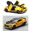 Масштаб 1/24 Camaro, литая под давлением модель автомобиля, игрушечный автомобиль с откатным механизмом, звуком и светом для детей, коллекция подарков для мальчиков и девочек