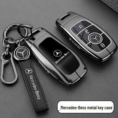 Металлический чехол для ключа Mercedes-Benz для E300L, C260L, GLC300L, A200, GLA200, GLB220