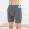 Health Care Shorts Striped Stretchy Men Women Pockets Underwear with Place of Urine