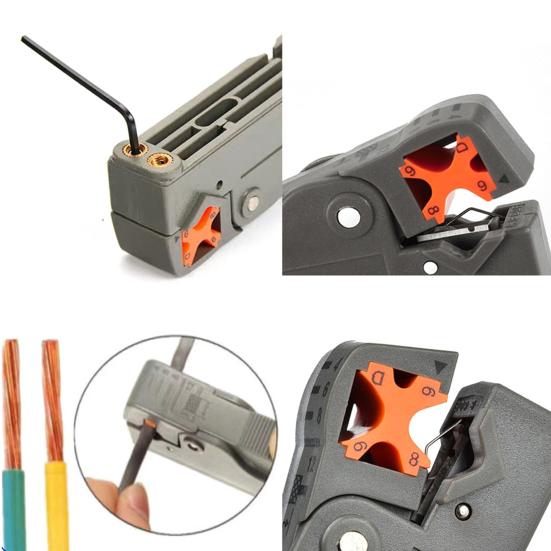 1/2/3 шт. вращающийся коаксиальный коаксиальный кабельный резак с регулируемой глубиной резки компактный дизайн портативный коаксиальный кабельный резак