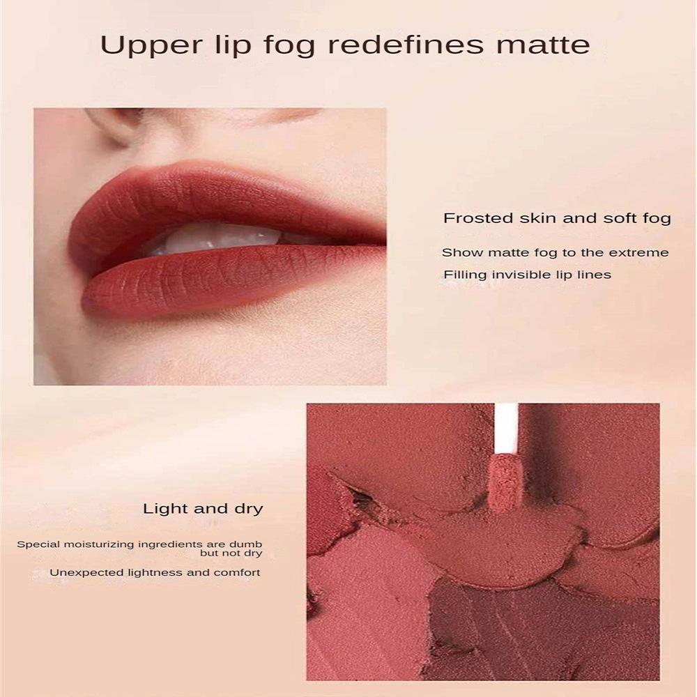Бархатная матовая помада, водостойкая, стойкая, бархатная глазурь для губ, блеск для губ, нелипкий, в форме чашки, карандаш для макияжа, косметический макияж