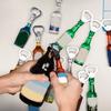 Creative Bottle Openers Beer Whiskey Corkscrews Magnetic Refrigerator Sticker Decors PP Material for Home Kitchen To
