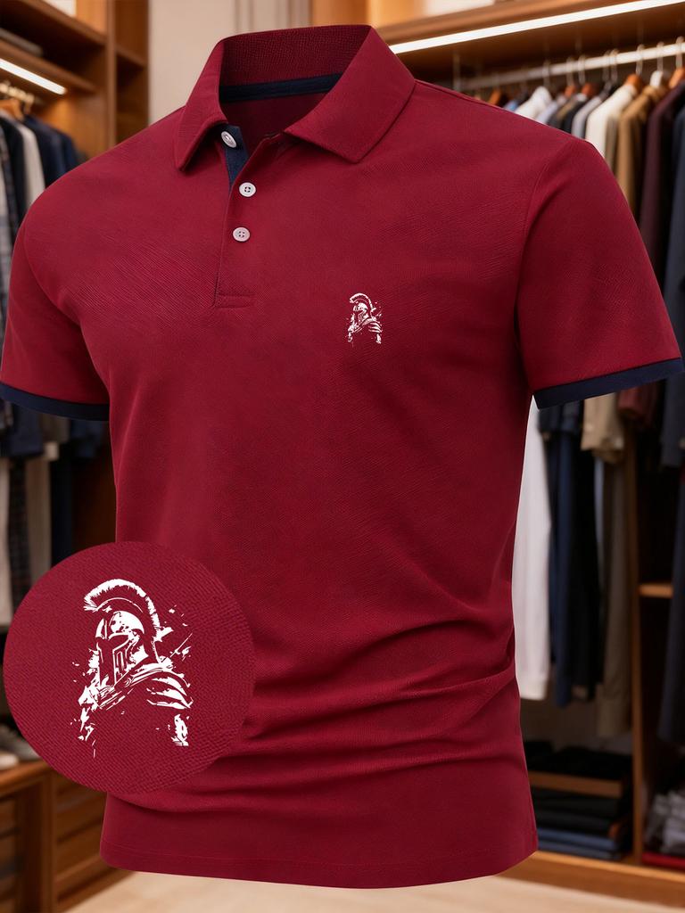 Men's Polo Shirt Stand Collar - Short Sleeve Men's Golf Shirts for All Seasons, Men's Work Shirts for Summer Fashion Daily Wear