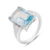 Серебряное кольцо с натуральным топазом 9.91ct, вес изделия 6,08 гр (2165972)