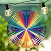 Яркий металлический ветряк для уличного декора – Красочный вихревой дизайн, Двунаправленное вращение, Садовое искусство, Устойчивое к погодным условиям украшение для патио/двора