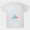 T Shirt Women Flamingo Under The Night Stars T Shirt Harajuku Print Kawaii Tshirt Summer Short Sleeve Female T-Shirt Top Tee