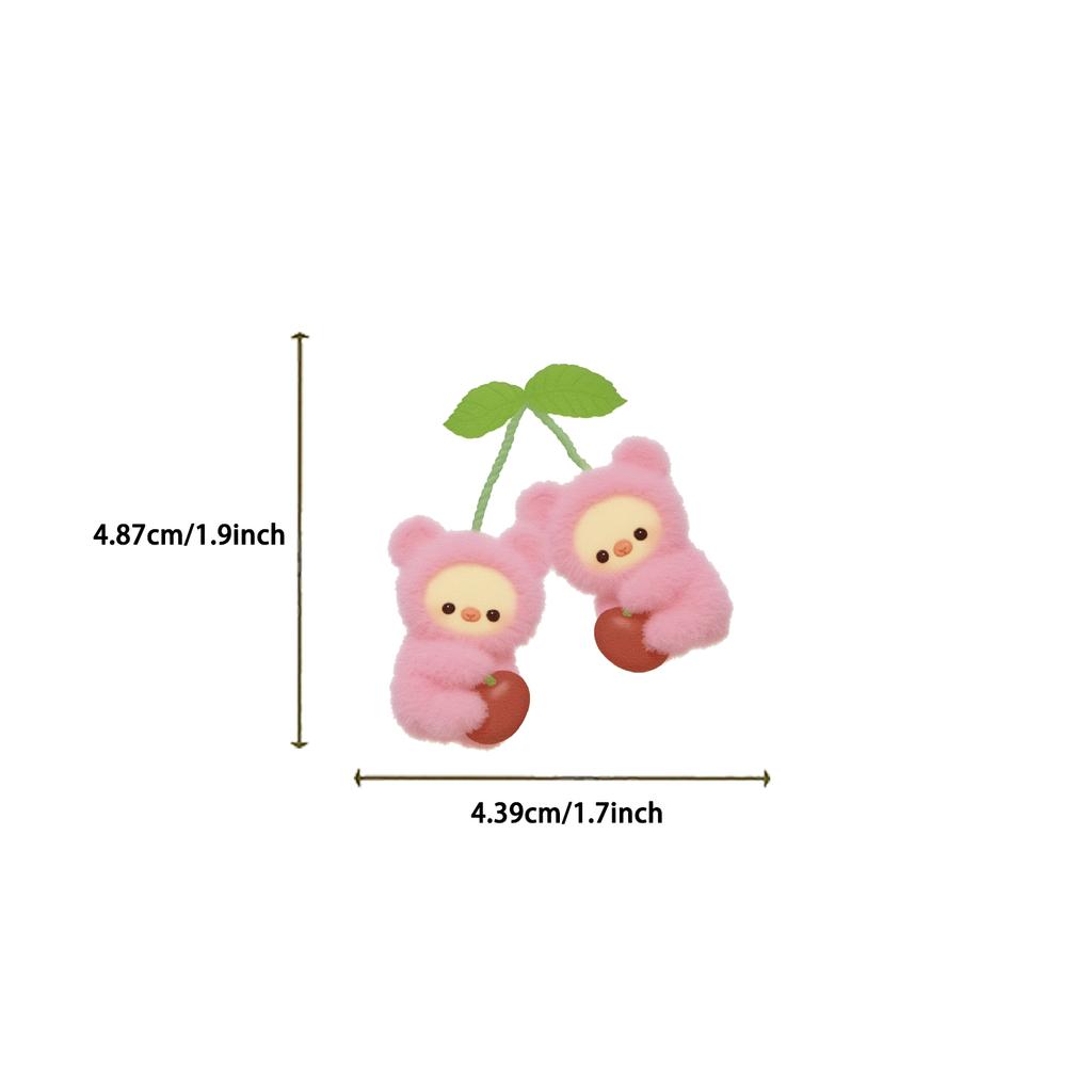 60Pcs Fruit Critter Animal Stickers Waterproof Vinyl Decals Diy Laptops Water Bottles Phones Decorative Stickers Toy