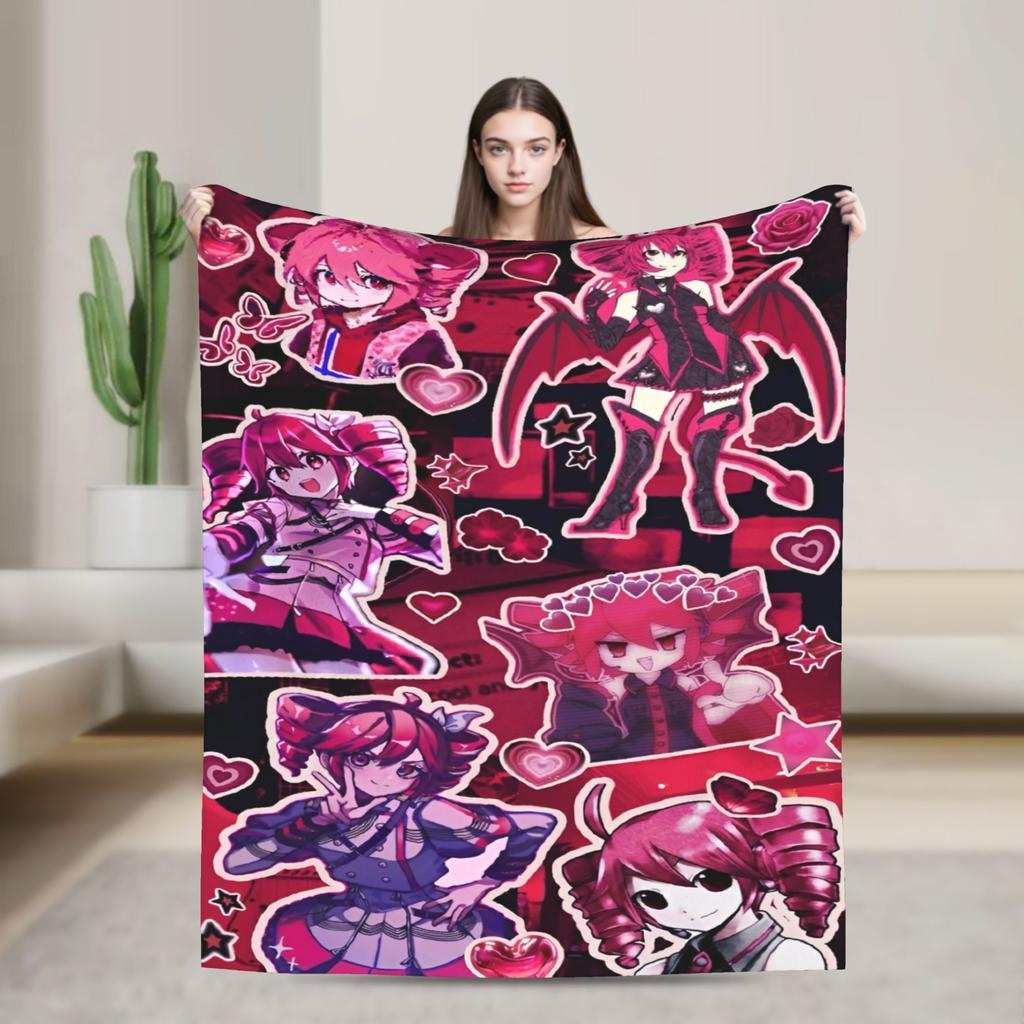 Kasane Teto Girl Blankets Fuzzy Awesome Warm Throw Blanket for Chair Covering Sofa Spring/Autumn