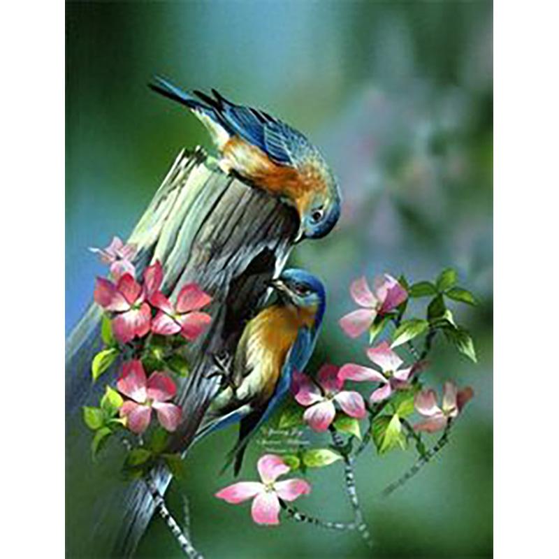 DIY 5D Diamond Painting Full Round Drill Mosaic Kit Birds Diamond Embroidery Cross Stitch Animal Needlework Wall Art Home Decor
