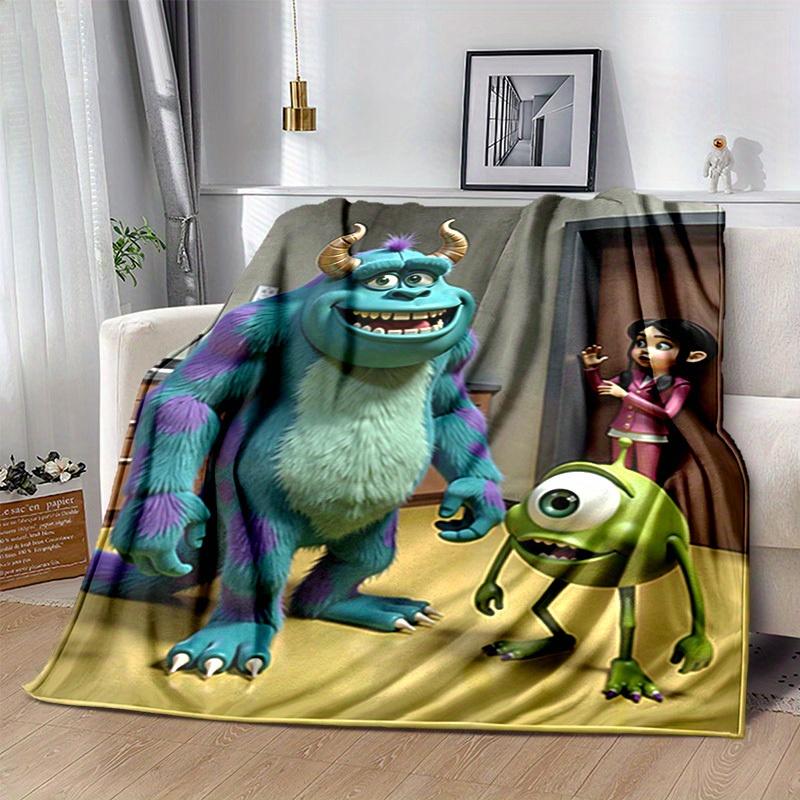 1pc, Soft and Cozy Monster Inc. Plush Blanket, Perfect for All Seasons, Soft Flannel Throw Blanket, Versatile & Cozy for Bedroom, Living Room, Travel,