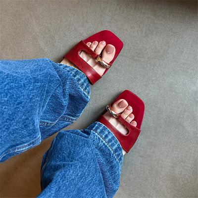 Модные новые летние шлепанцы, шлепанцы для женщин, модные шлепанцы на танкетке с квадратным носком, женская обувь на низком каблуке, шлепанцы, сандалии, серебристые