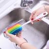 Щетка для чашки Щетка для чистки Длинная ручка Разноцветная Щетка для мытья Посуды Щетка для чистки стеклянных бутылок и термокружек Щетка для детской бутылочки